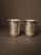Metal Antique 84 mark Sterling Silver Kiddush Cups Engraved Magen David Star Judaica - Pair For Sale - Image 7 of 18