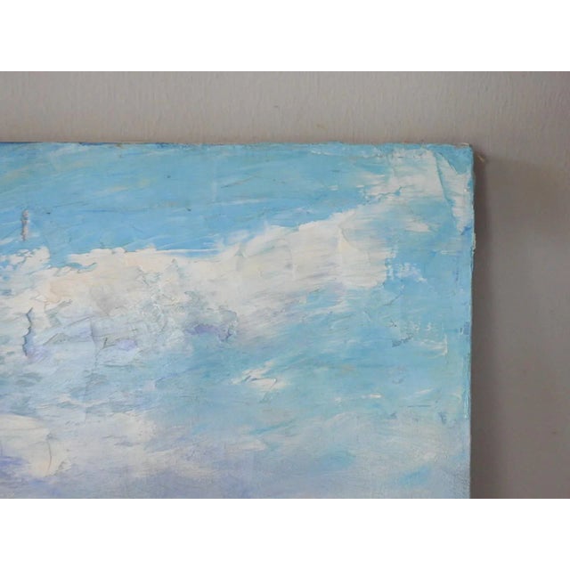 Mid 20th Century Modernist Beach and Seascape Painting For Sale - Image 4 of 7