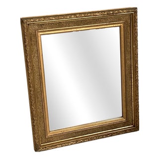 Small Louis XVI Style Mirror in Wood and Gilded Stucco, 1920s For Sale