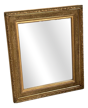 Small Louis XVI Style Mirror in Wood and Gilded Stucco, 1920s