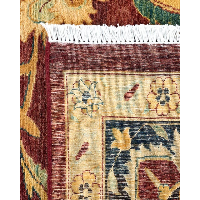 2000 - 2009 Mogul, One-of-a-Kind Hand-Knotted Area Rug - Red, 8' 2" x 10' 3" For Sale - Image 5 of 8