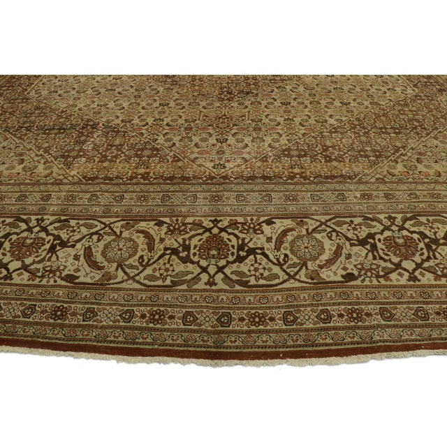 Late 19th Century Persian Tabriz Rug, 12'11 X 17'09 For Sale - Image 4 of 11