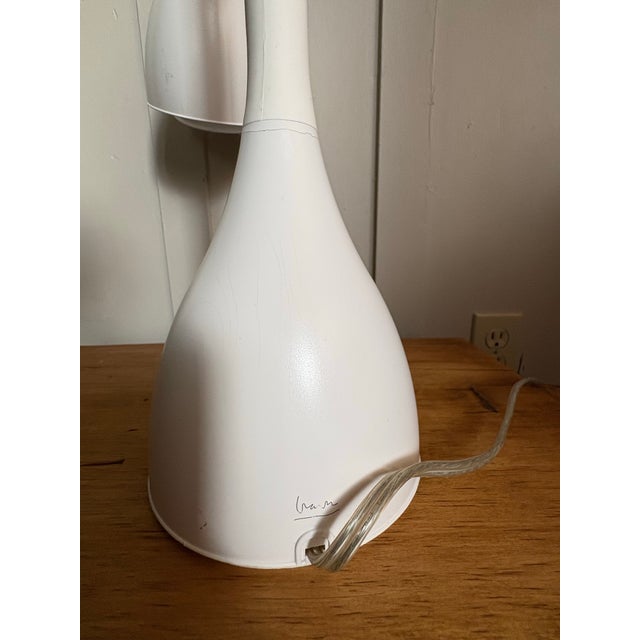 Late 20th Century Postmodern White Gooseneck Desk Lamp by Michael Graves For Sale - Image 9 of 12