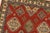 Kazak Rug 4′ X 6’2” Red Wool Tribal Hand-Knotted Oriental Carpet For Sale In Philadelphia - Image 6 of 12