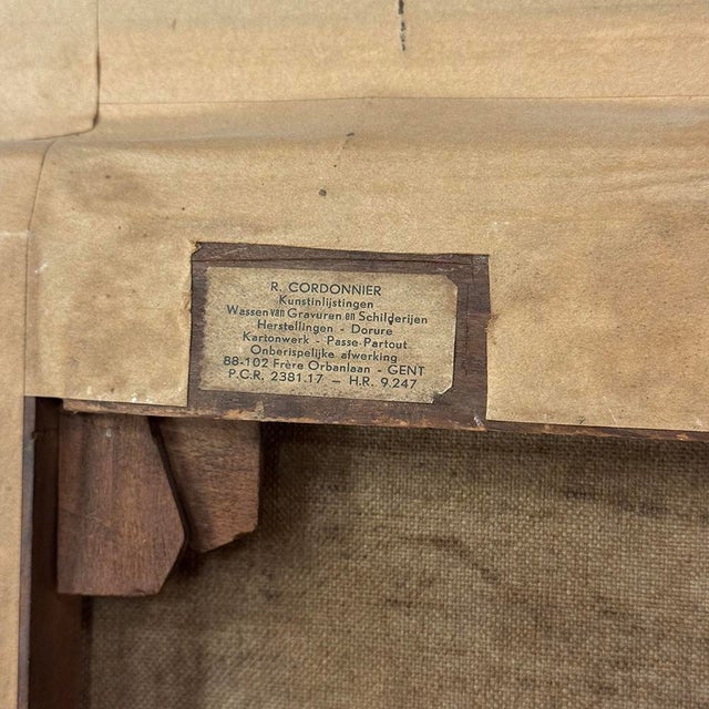 Antique Framed Oil Painting on Canvas Signed A. Heins For Sale - Image 15 of 17