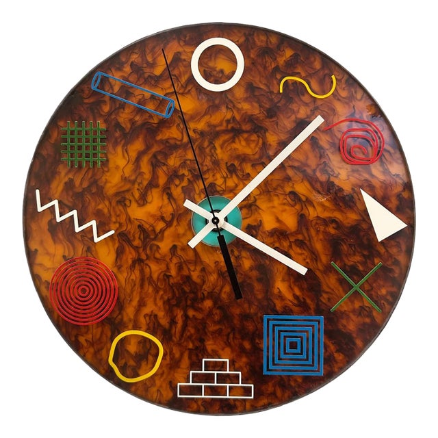 "Primary Smoke" Wall Clock by Kim Mullis as Wilderness Bodies For Sale