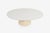 White Vintage Eero Saarinen for Knoll International White Oval Tulip Cocktail Table Laminate Top Cast Iron Base 1957 For Sale - Image 8 of 9