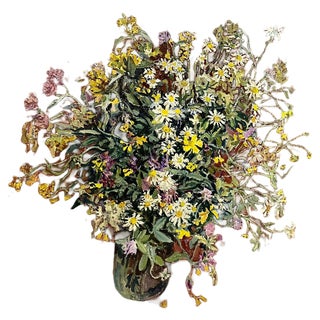 Maya Kopitzeva, Bouquet of Flowers, 1997, Oil Painting For Sale