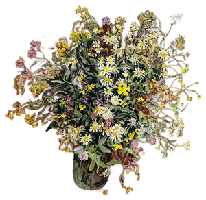 Maya Kopitzeva, Bouquet of Flowers, 1997, Oil Painting