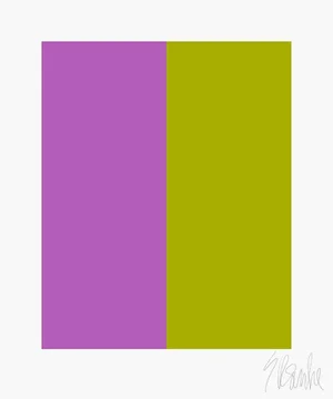 Color's Cooperation No. 4 Fine Art Print 40" X 50" by Liz Roache