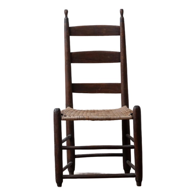 American Ladder Back Chair, c.1800 For Sale