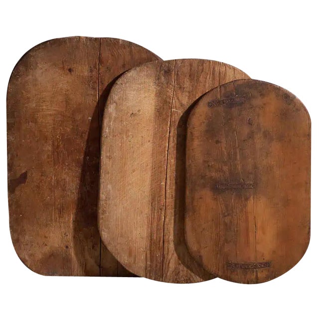 Antique Cutting Boards, 1920s, Set of 3 For Sale