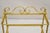 Mid 20th Century Italian Hollywood Regency Gold Gilt Iron 3 Tier Shelf Small Display Stand (B) For Sale In Philadelphia - Image 6 of 10