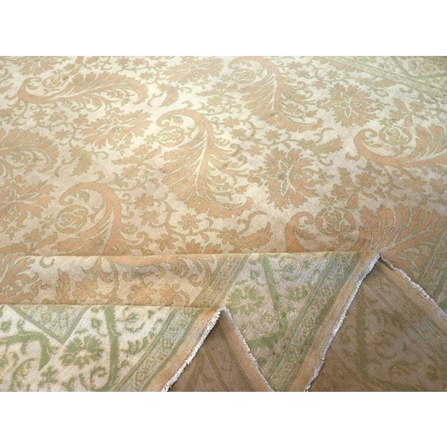 Textile Galerie Shabab Collection Mid-20th Century Spanish Cuenca Room Size Carpet For Sale - Image 7 of 8