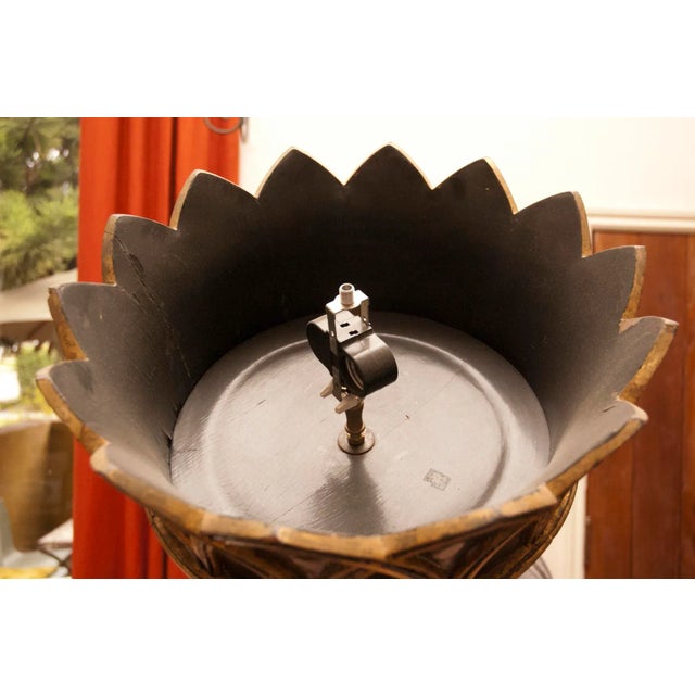 Suzan Fellman LLC Carved Floor Torchieres - a Pair For Sale - Image 4 of 6