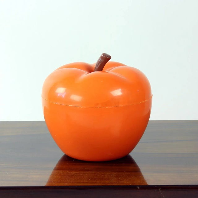 Plastic Orange Plastic Apple Box, Czechoslovakia, 1970s For Sale - Image 7 of 8