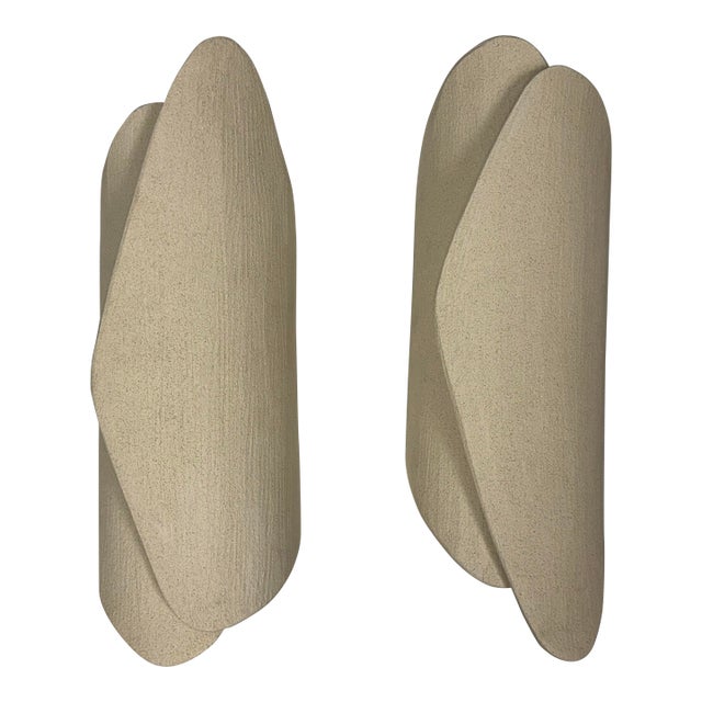 Olivia Cognet Ivory Palm Sconces, Pair For Sale
