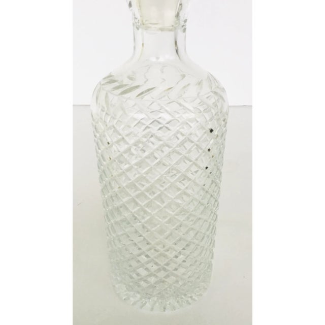 Timeless Antique 1920’s Art Deco Cut Crystal Decanter, finial stopper