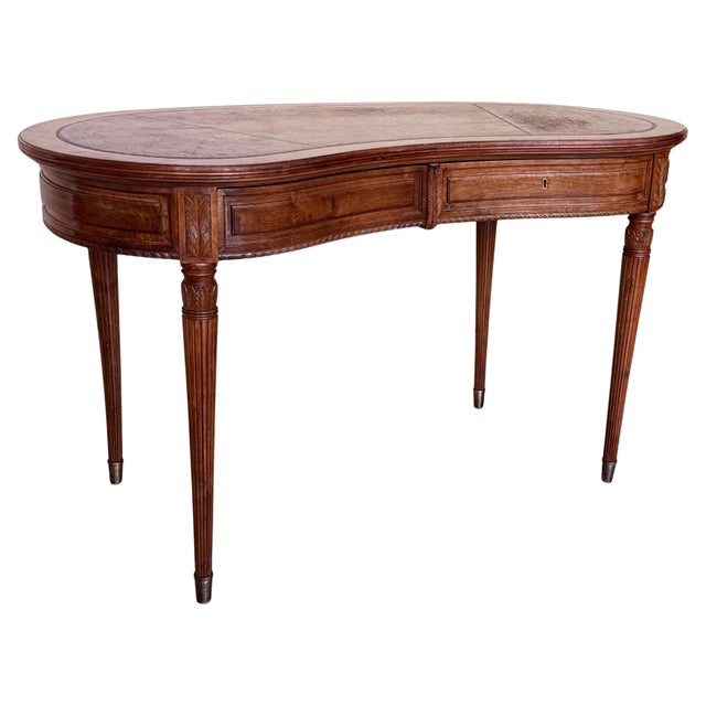 Late 19th Century Fine Quality Coromandel and Marquetry Inlaid Victorian Period Kidney Lady Desk For Sale - Image 15 of 18