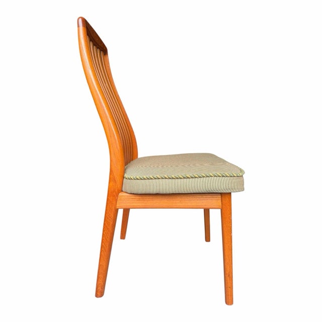 1970s Danish Modern Teak Dining Chairs, Set of 6 (2 Armchairs), Preben Schou Andersen Attributed For Sale - Image 10 of 12