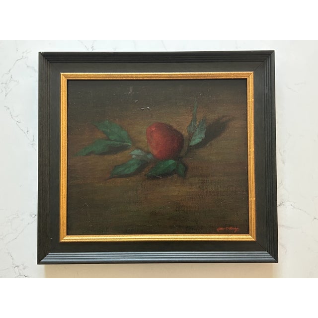 Traditional Late 20th Century Red Floral Still Life Oil Painting on Canvas by James Clinton Mumby For Sale - Image 3 of 18