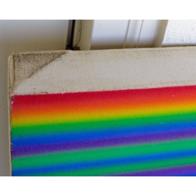 1980s 1986 Acrylic on Canvas Airbrush Painting Signed by Artist Steve Redman For Sale - Image 5 of 9