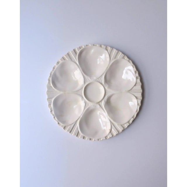 White Oyster Plate, Pair For Sale - Image 4 of 9