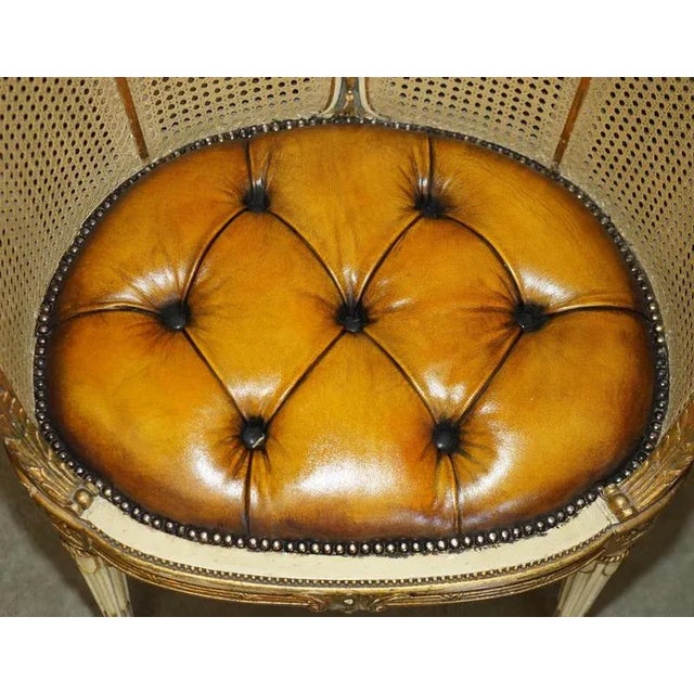 Antique French Chesterfield Leather Armchairs, 1880, Set of 2 For Sale - Image 17 of 18