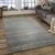 8x10 Gray Hand-Knotted Wool Viscose Subtle Striations Solid Open Field Carpet For Sale - Image 4 of 4