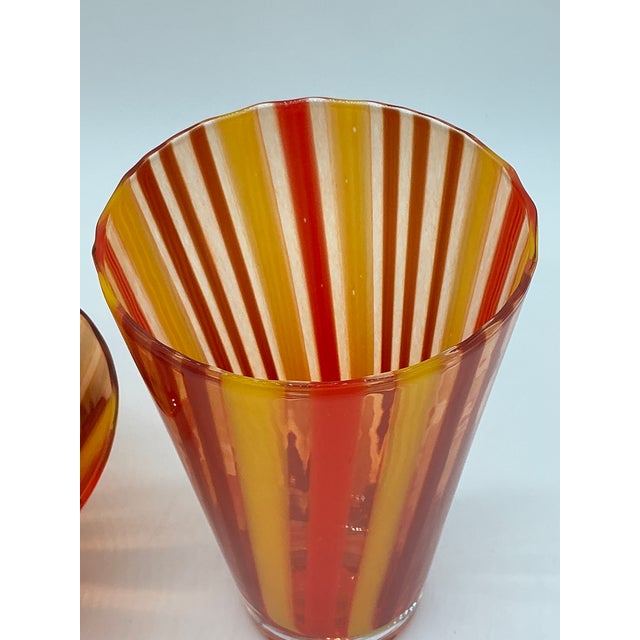 Vintage Kosta Boda Swedish Art Glass Bowl & Vase Set For Sale - Image 9 of 17