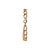 Mid-Century 14kyg Double Texture Link Bracelet For Sale - Image 4 of 5