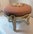 Vintage French Provincial Pink Needlepoint Footstool For Sale - Image 4 of 11
