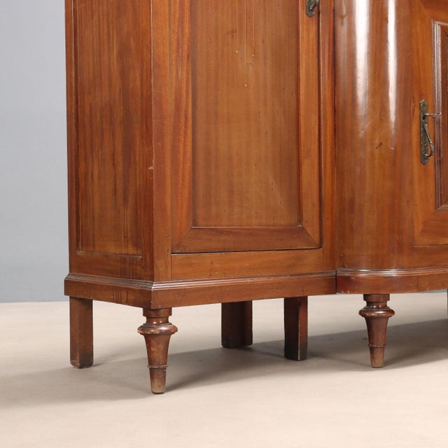 Art Nouveau Cabinet in Mahogany and Marble For Sale - Image 15 of 16