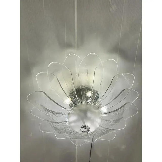 White Murano Style Glass Sputnik Flush Mount from Simoeng For Sale - Image 8 of 13