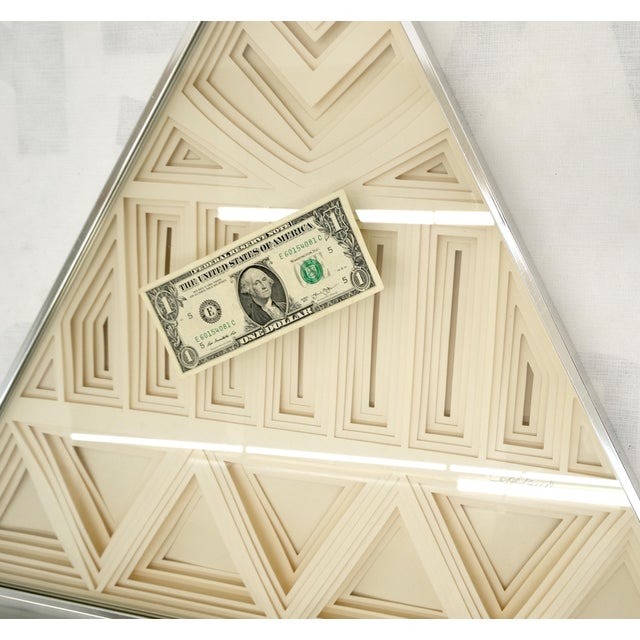 Mid Century Modern Greg Copeland 3D Paper Cutout Wall Art Sculpture Aluminum For Sale - Image 9 of 10