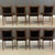 Mid-Century Modern 1960s Danish Modern Black Dining Chairs - Set of 8 For Sale - Image 3 of 9
