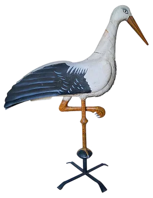 Antique French Stork Weathervane, Early 1900s