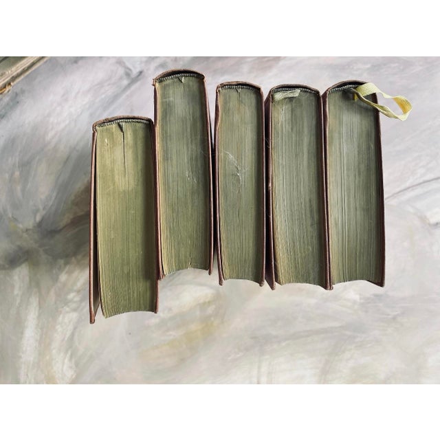 Art Deco Collection of 5 of Goethes Werke in German Vintage For Sale - Image 3 of 10