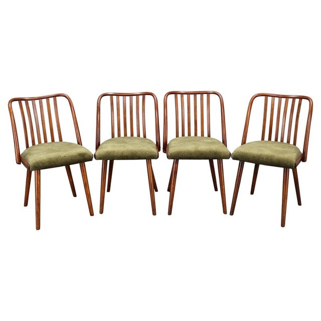 Mid-Century Modern Beech Dining Chairs, 1960s, Set of 4 For Sale - Image 17 of 17