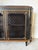 1930s Hollywood Regency Ebonized & Giltwood Wire-Mesh Door Cabinet For Sale - Image 10 of 12