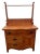 Maximize your storage and historic style with this rare solid cherry antique washstand featuring three drawers, a side...