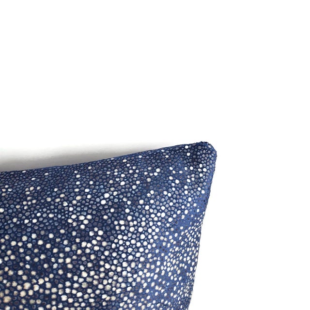 Modern Kravet Couture Sombra in Indigo Lumbar Pillow Cover For Sale - Image 3 of 7