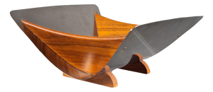 Kalmar Bowl Kalmar in Stainless Steel and Teak from Arthur Salm, 1960s