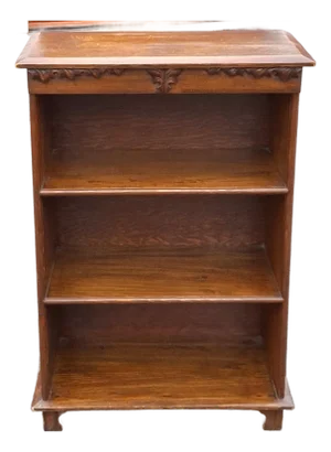 Victorian Renaissance Revival Carved Oak Bookcase, Circa 1900s