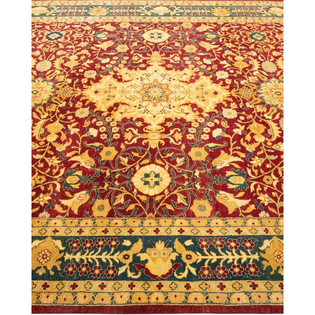 Solo Rugs Mogul, One-of-a-Kind Hand-Knotted Area Rug - Red, 6' 1" x 8' 10" For Sale - Image 4 of 8