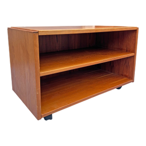 Vintage Danish Teak Mobile Cart for Tv or End Side Table