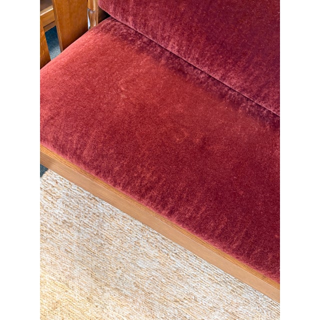 Stickley Mission Oak Wood Arts & Crafts Sofa For Sale - Image 9 of 12