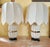 This elegant pair of vintage table lamps, dating to the late 1970s–1980s, showcases a sophisticated design styled after...