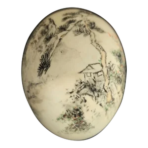 Beautiful Chinese Vintage Hand-Painted Natural Egg