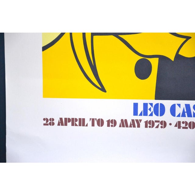 1970s Leo Castelli Gallery Lichtenstein Exhibition Poster For Sale - Image 5 of 7